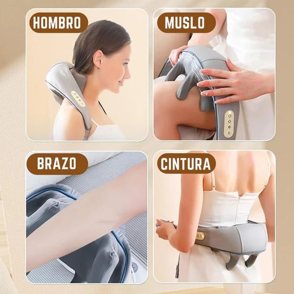 MASAJEADOR DE ESPALDA CUELLO Y HOMBROS SOLOCOMFORT™ - OLAA SHOP