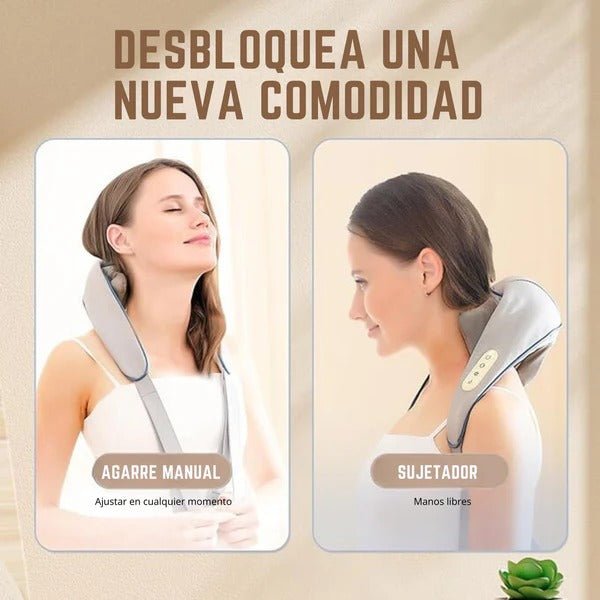MASAJEADOR DE ESPALDA CUELLO Y HOMBROS SOLOCOMFORT™ - OLAA SHOP