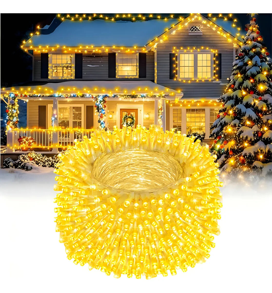 Serie De Luces Navidad Exterior 30m 300led / Múltiples usos