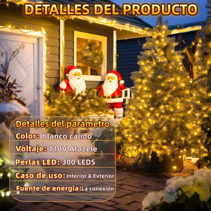 Serie De Luces Navidad Exterior 30m 300led / Múltiples usos
