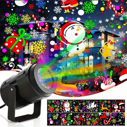 Proyector De Navidad Luces Led 16 Lámpara Diapositivas