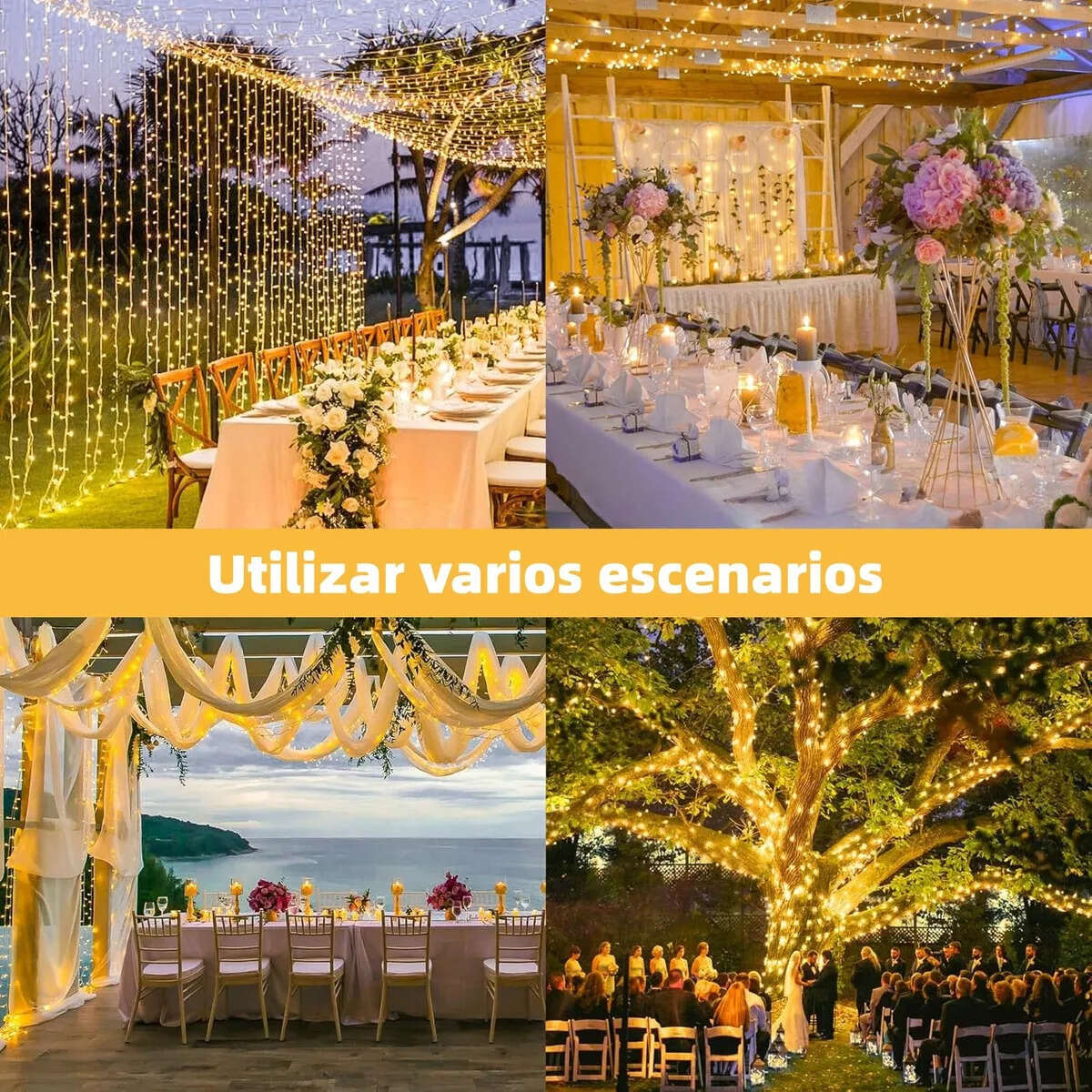 Serie De Luces Navidad Exterior 30m 300led / Múltiples usos